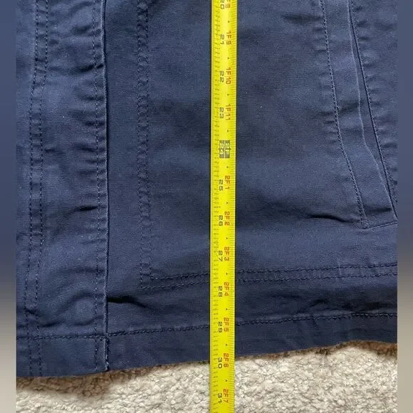Old Navy Women’s Navy Blue Twill Utility Filed Jacket (Size: XL) - Picture 9 of 10